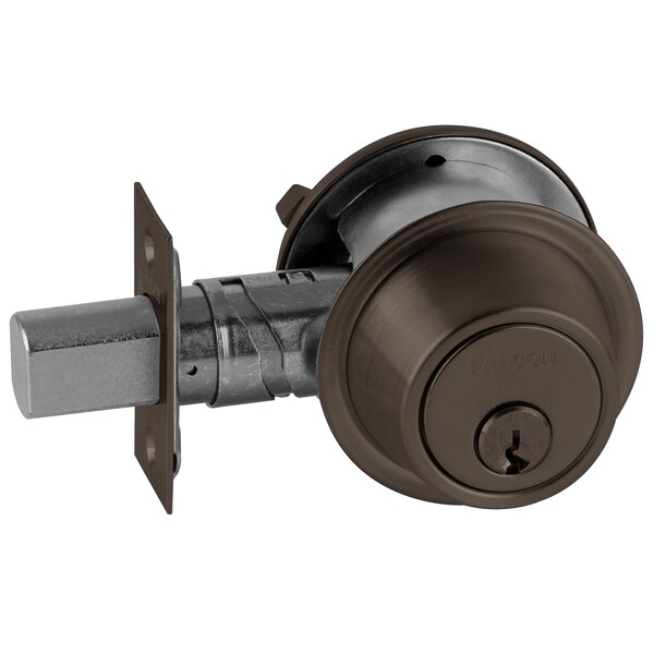 Grade 2 Single Cylinder Classroom Deadbolt, G Keyway, US10B